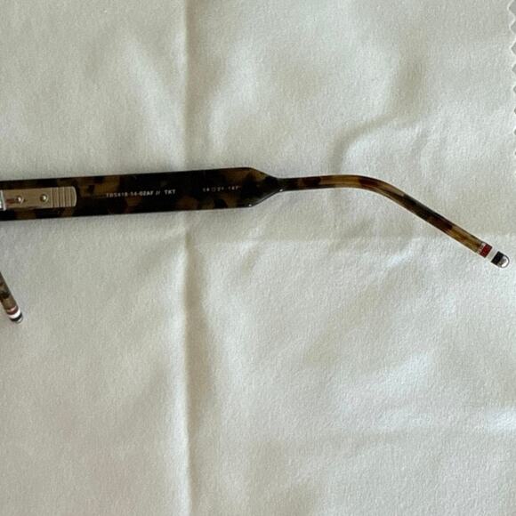 Thom Browne - 418 Square-Frame Tortoise shell Acetate Sunglasses - Picture 4 of 9